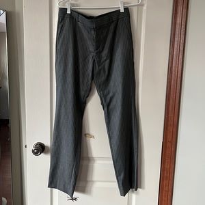 Grey pin stripe trousers